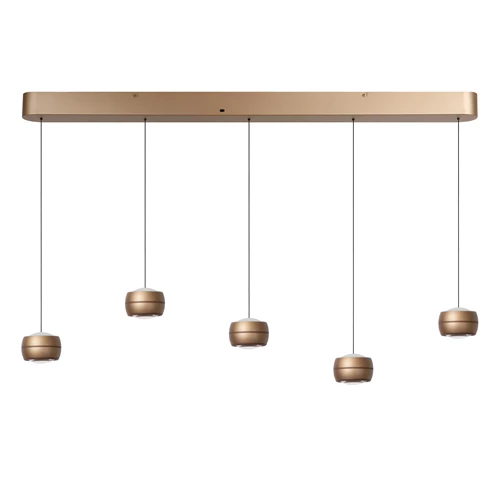 Lucide CORYFEE - Pendant light - LED Dim. - CCT - 5x6W 2200K/3000K - Champagne Color - Vibes - turned off